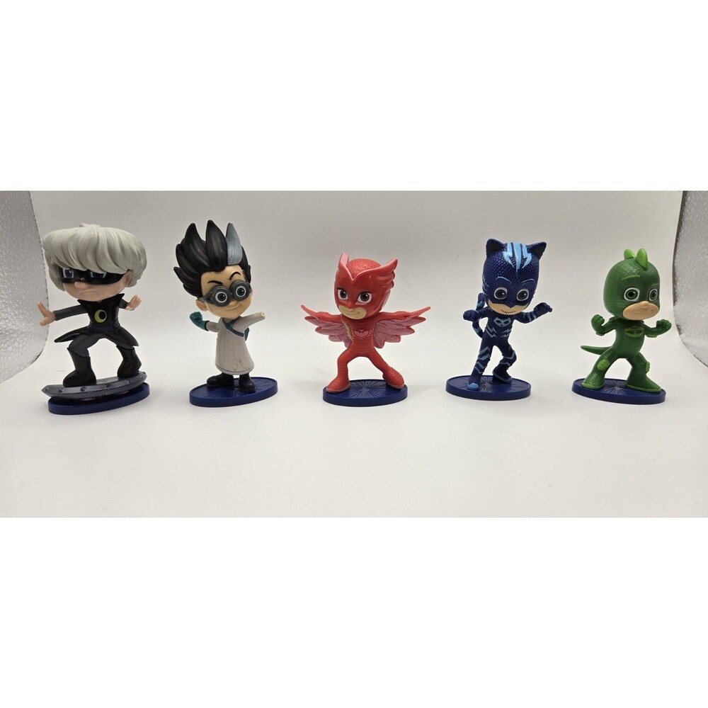 Lot of 5 PJ Masks Characters – Catboy, Gekko, Owlette, Romeo & Luna Girl